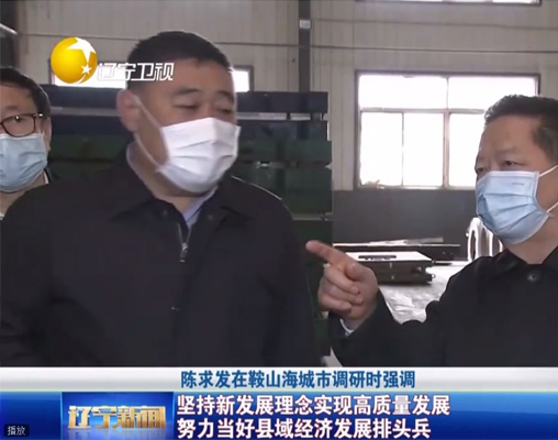 辽宁省委书记陈求发到我公司调研